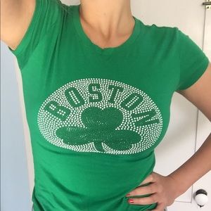 Boston Celtics Women’s Rhinestone T-Shirt